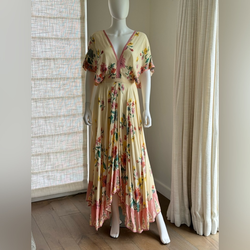 Warriors of The Divine Flowy Floral Maxi Dress XS or swim cover